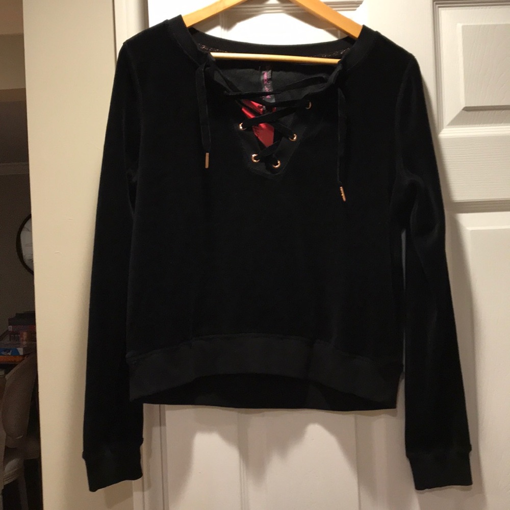 Betsy Johnson Velvet Sweatshirt
